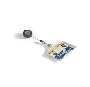 Durable Sec Pass Holder Clear P10