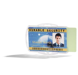 Durable Id 2 Card Holder Clear P10