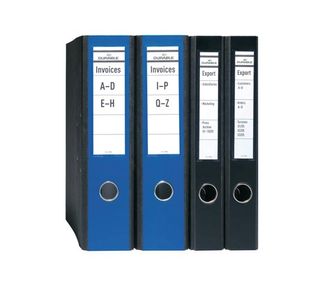 Durable Ordofix Spine Label Blk Pk10