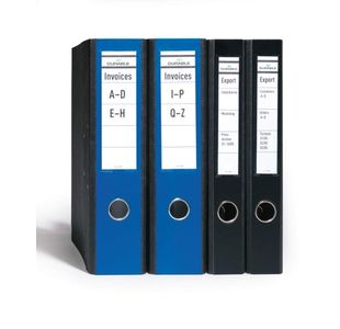 Durable Ordofix Spine Label Blk Pk10