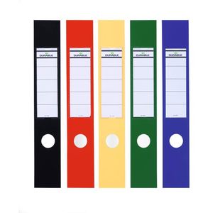 Durable Ordofix Spine Label Red Pk10