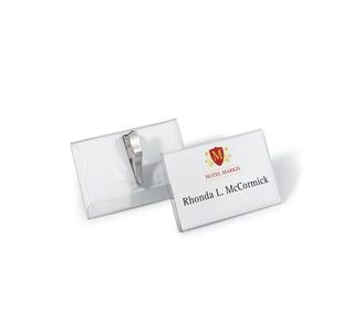 Durable Crocodile Name Badge 54X90Mm