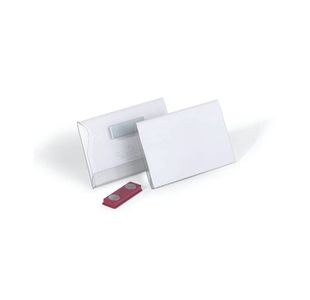 Durable Magnetic Badges Transp Pk25