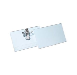 Durable Name Badge Combi Clip Pk50