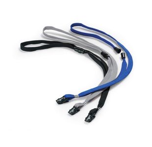 Durable Badge Lanyard Grey Pk10