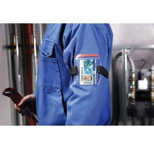 Durable Sec Arm Band Id Hldr Pk10