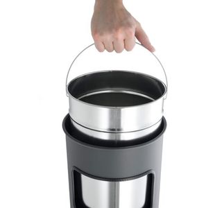Durable Waste Bin 17L Ashtray 2L
