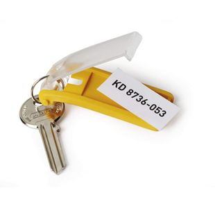 Durable Key Hldr Key Clips Ast Pk24