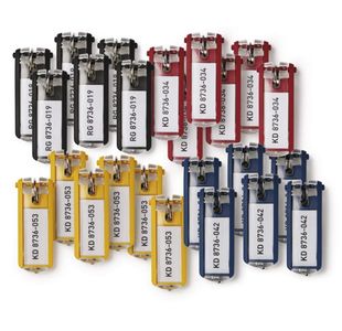Durable Key Hldr Key Clips Ast Pk24