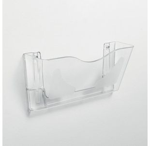 Deflecto Steritouch W/Pocket Ls Clr