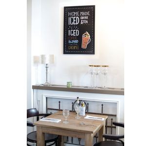 Securit Woody Chalkbrd Chalk Mkr Blk