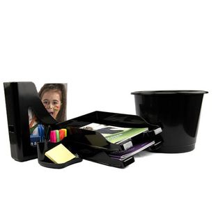 Deflecto Sustainable Desktop Kit Blk