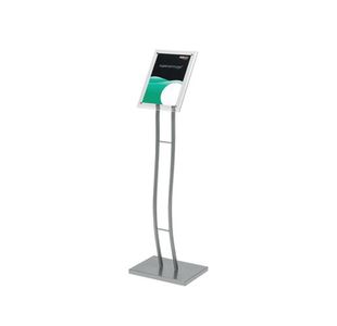 Deflecto A4 Curve Inf Floor Stand