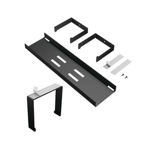 D-Line Desk Cable Tray Steel Black