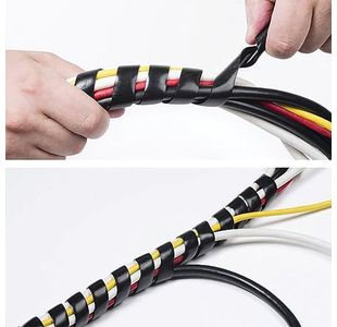 D-Line Black Cable Tidy Wrap 2.5M