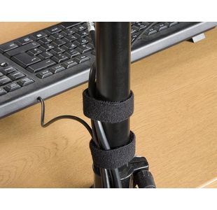 D-Line Cbl Tidy Bnd Reusbl Hk Lp Blk