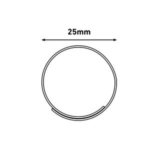 D-Line Cable Zipper L 2.5M/25Mm Blk