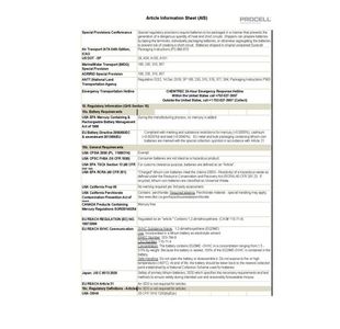 Procell Cr2032 Lithium Coin Bat Pk5