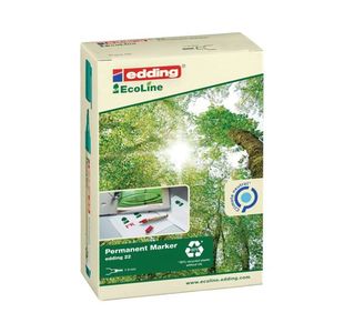 Edding 22 Ecoline Perm Mrkr Blk Pk10
