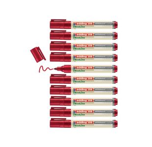 Edding 28 Ecoline Drywipe Pk10 Red
