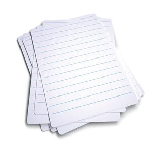 Economy Drywipe Board Lined A4 Pk100