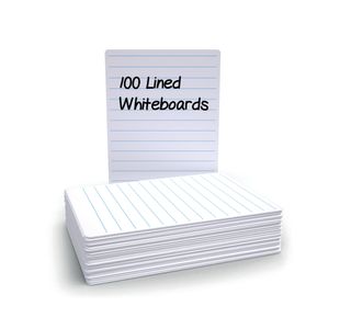 Economy Drywipe Board Lined A4 Pk100