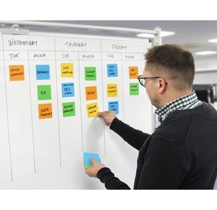 Showme Magnet Notes 75X75Mm Ast Pk40