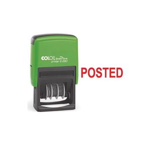 Colop Word Stamp Green Line Posted