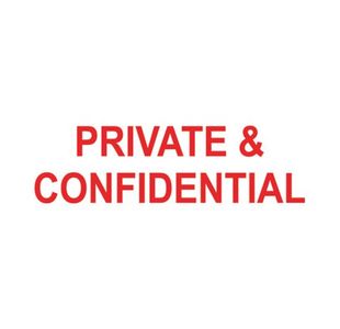 Colop S/Inking Stamp Private/Confid