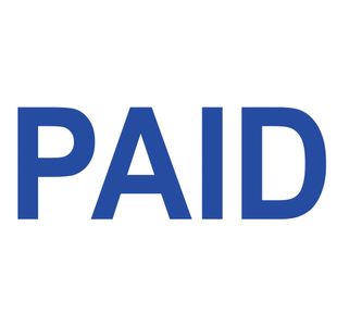 Colop Green Line Stamp Paid Blue