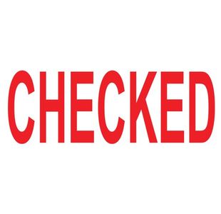 Colop Green Line Word Stamp Checked