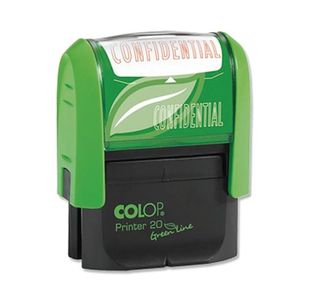 Colop Stamp Green Line Confidential