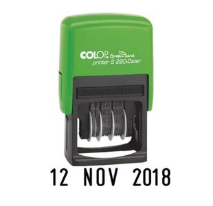 Colop S220 Green Line Date Stamp