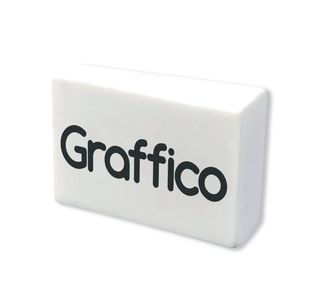 Graffico White Plastic Erasers Pk45