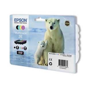 Epson 26 Ink Cart Claria Mltipk Cmyk