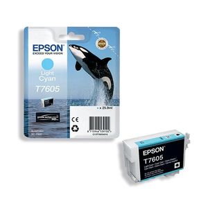 Epson T7605 Ink Ultra Chrom Light Cy
