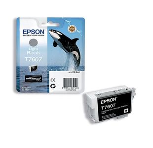 Epson T7607 Ink Ult Chrome Light Blk