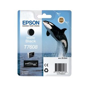 Epson T7608 Ink Ult Chrome Matte Blk