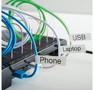 Dymo D1 Nylon Flex Tape 12Mm Blk/Wht