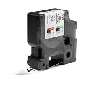 Dymo Rhino Nylon Tape 19Mm Blk/Wht