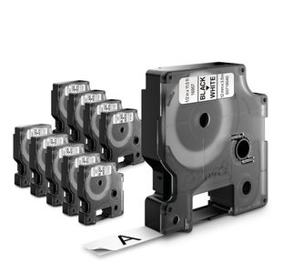Dymo D1 Labelmaker Tape 9Mm Blk/Wht