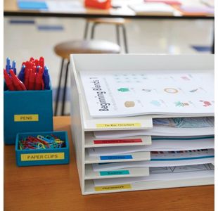 Dymo D1 Labelmaker Tape 12Mm Blk/Grn