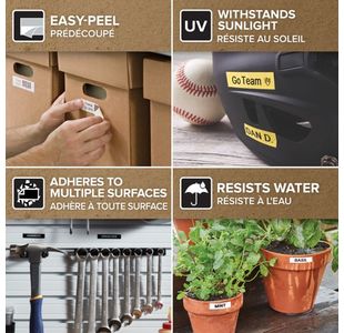 Dymo D1 Labelmaker Tape 19Mm Blk/Ylw