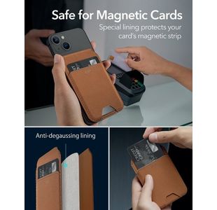 Esr Halolock Vegan Wallet Stand Brn