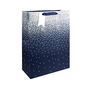 Eurowrap Navy Ombre Gift Bag Xl Pk6