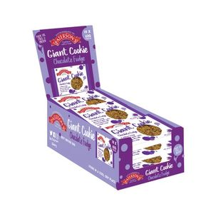 Giant Cookie Choc Fudge 60G Pk18