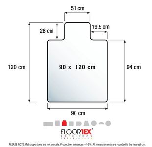 Floortex Cleartex Chr Mat Carp Clr