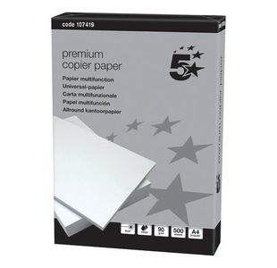 5Star Prem Copr Ppr A4 90Gsm Pk2500