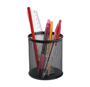 Pen Pot Wire Mesh Diaxh: 80X95Mm Blk