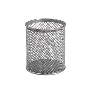 Pen Pot Wire Mesh Diaxh: 80X95Mm Slv